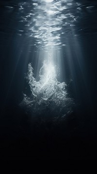  Light effect underwater nature ocean. AI generated Image by rawpixel.