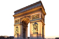 Arc de triomphe architecture building landmark.
