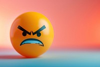 Emoji angry face representation frustration displeased.