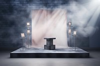 Wall architecture lighting stage.