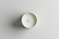 Candle  porcelain white simplicity.