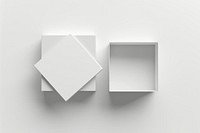 Box  white gray simplicity.