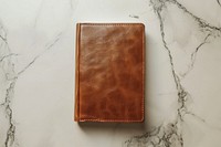 Notebook with leather cover  wallet publication accessories.