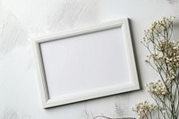Picture frame  white rectangle painting.