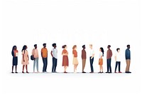 Diverse people standing white background togetherness. AI generated Image by rawpixel.