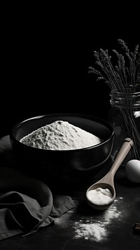 Photography of baking spoon black white.