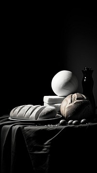 Photography of baking black white monochrome.