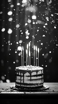 Photography of birthday dessert party black.