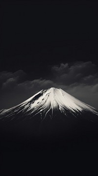 Photography of fuji mountain volcano nature white.