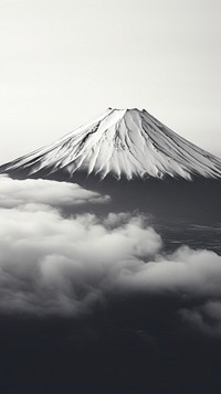 Photography of fuji mountain outdoors volcano nature.