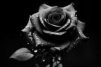 Photography of flower rose black plant white.