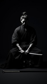 Photography of Japanese samurai adult black spirituality.