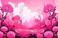 Bright pink vector background backgrounds pattern flower.