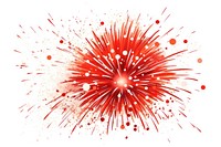Cartoon illustration of fireworks explosion backgrounds white background celebration.