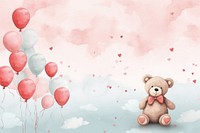  Cute background backgrounds balloon cute. AI generated Image by rawpixel.