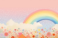  Cute background backgrounds outdoors rainbow. AI generated Image by rawpixel.