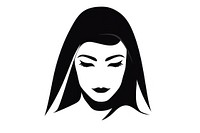 Bride icon black white logo.