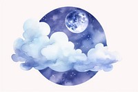 Moon astronomy nature cloud.