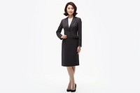 Japanese business woman middleage fashion sleeve blazer.