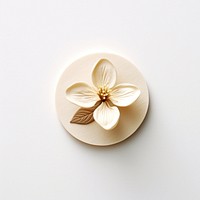 Magnolia flower Seal Wax Stamp white accessories simplicity.