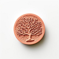Seal Wax Stamp coral imprint white background accessories creativity.