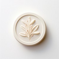Tuberose flower Seal Wax Stamp white background porcelain rosemary.