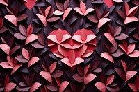 Paper heart pattern background backgrounds petal plant.