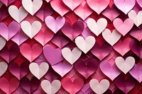 Paper heart pattern background backgrounds repetition decoration.