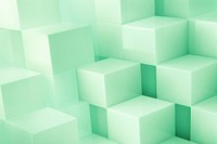 Pastel green abstract cubic background backgrounds repetition textured.