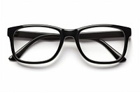 Black eyeglasses white background accessories sunglasses.