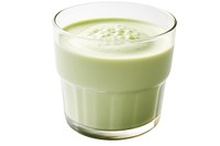 Milk juice drink green.