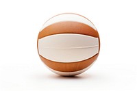 Volleyball ball sphere sports white background.
