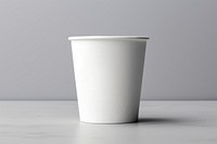 Yogurt cup white gray mug.