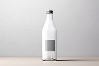 Glass bottle label  packaging drink milk refreshment.