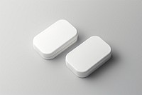 Pill box packaging  packaging white electronics porcelain.