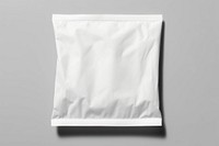 Sanitary bag  packaging white gray gray background.