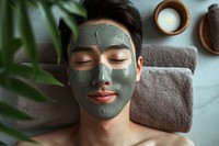 Korean man adult mask spa.