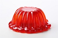 Red jelly food white background freshness. AI generated Image by rawpixel.