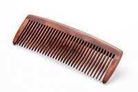 Barbers comb white background eyelash metal.