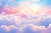  Beautiful cloud pastel nature backgrounds sunlight. AI generated Image by rawpixel.