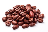 Coffe beans coffee red white background. AI generated Image by rawpixel.