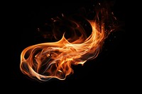  Flame fire black background illuminated. AI generated Image by rawpixel.