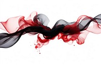  Ink christas ribbon smoke white background splattered. AI generated Image by rawpixel.