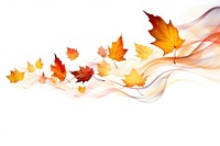  Ink autumn leaves backgrounds maple plant. AI generated Image by rawpixel.