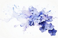  Ink hydrangea flower petal plant. AI generated Image by rawpixel.