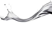  Ink silver wave backgrounds white background splattered. AI generated Image by rawpixel.