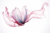  Ink tulip flower petal white background. AI generated Image by rawpixel.