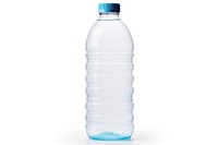 Plastic water bottle white background refreshment drinkware.