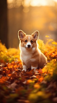 Dog animal mammal autumn.