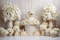 Wedding background wedding candle flower.